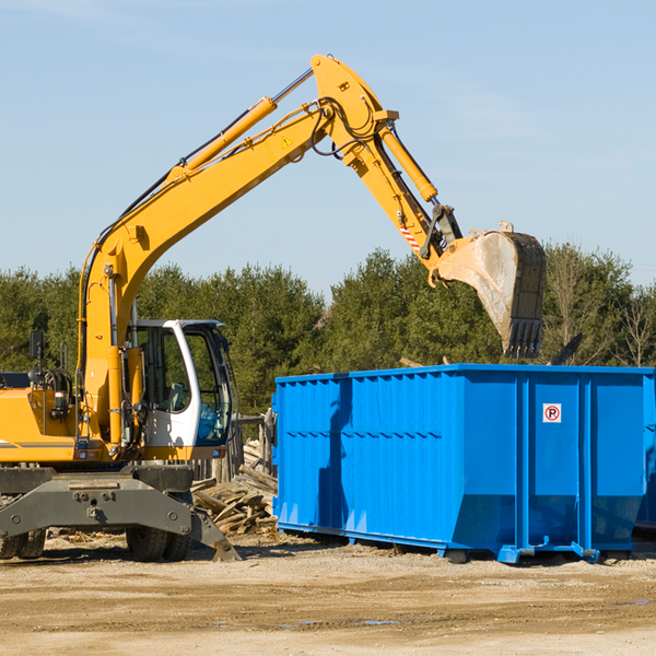 what are the rental fees for a residential dumpster in Shady Hollow